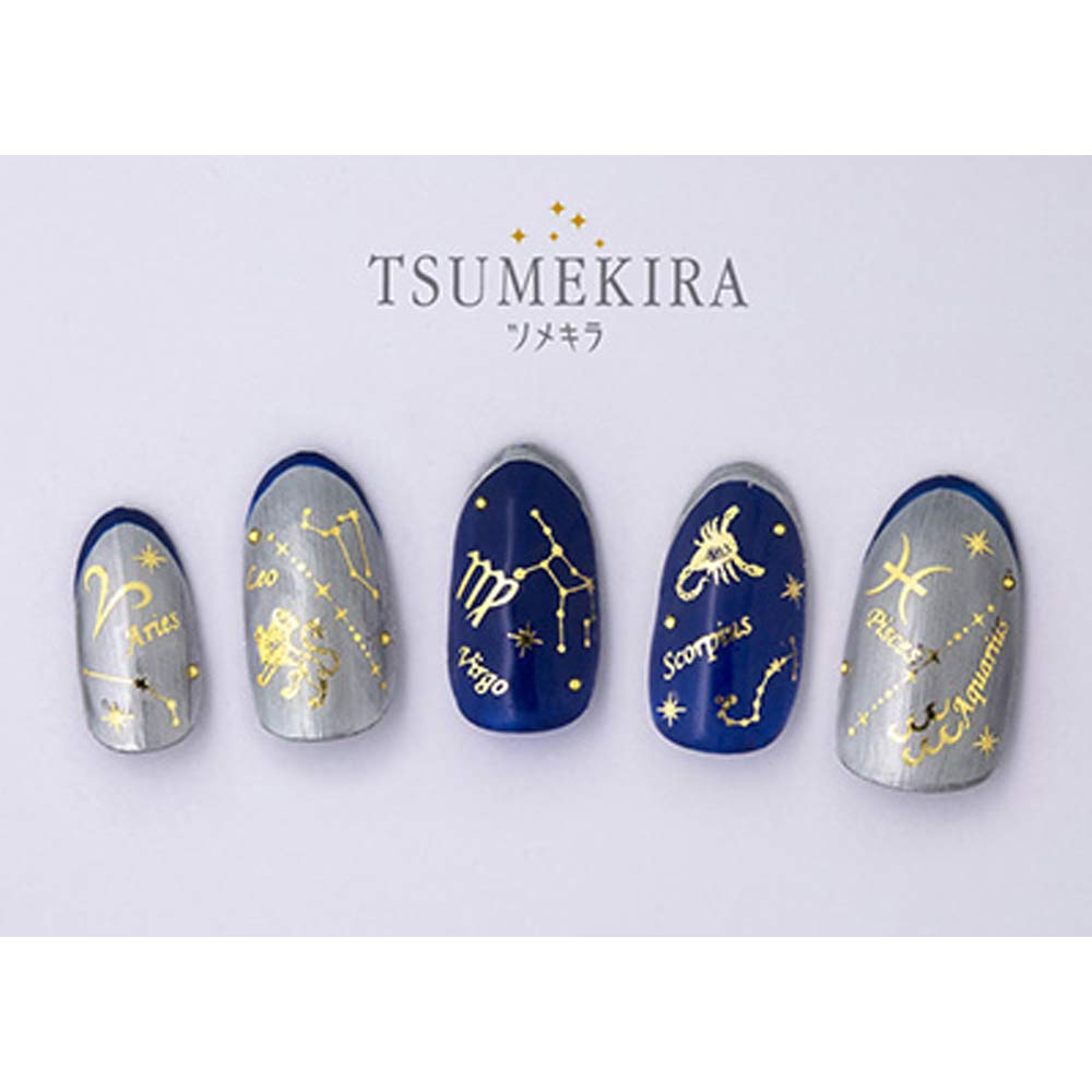 Amazon | TSUMEKIRA ネイルシール 星座 ゴールド SG-ZDC-104 アート材